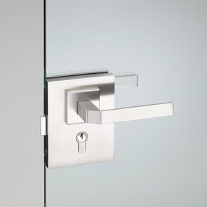 Poignée pour porte en verre - HGU_0IT_152 - PBA - en métal / contemporaine / avec serrure intégrée