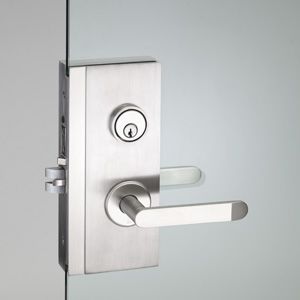 Poignée pour porte en verre - HGU_2MM_020 - PBA - en métal / contemporaine / avec serrure intégrée