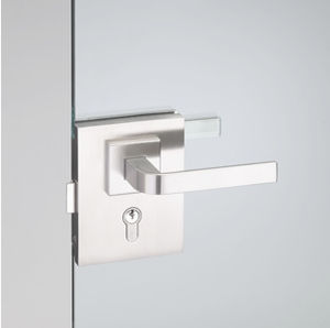 Poignée pour porte en verre - HGL_0IT_153 - PBA - en métal / contemporaine / avec serrure intégrée