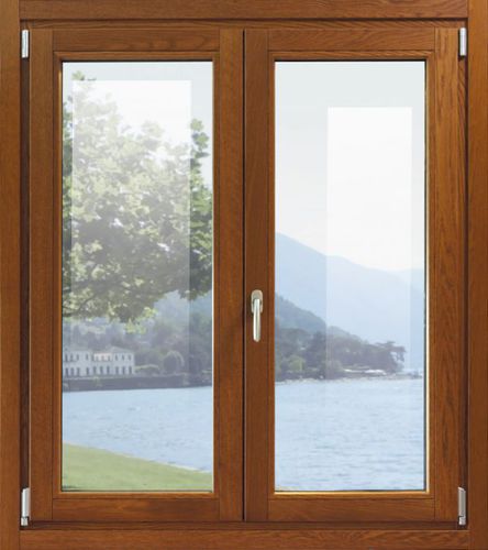 Fenêtre en bois - MODERNA - PB FINESTRE - en verre / battante / coulissante