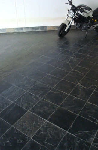 Carrelage en ciment - SILVER BLUE - RASTONE - en ardoise / mat / d'intérieur