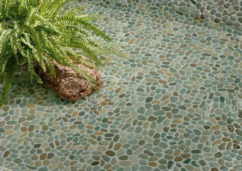 Carrelage en ciment - CIOTTOLI VERDE - RASTONE - lisse / d'intérieur / pour sol