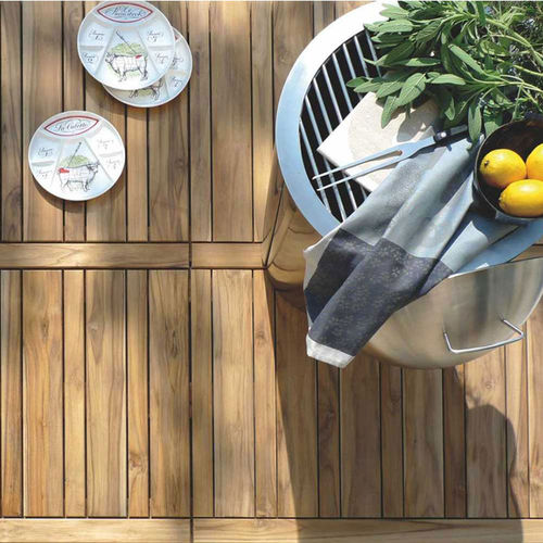 Lame de terrasse en teck - MODULO - RAVAIOLI LEGNAMI - thermo-traitée / écolabel FSC