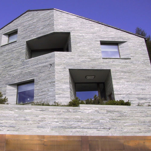 Parement en pierre naturelle - PIETRA SMERALDA - GRANITI CONRAD - extérieur / contemporain / gris