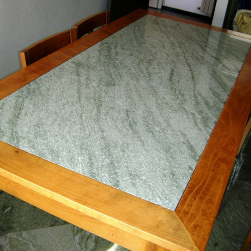 Table contemporaine - VERDE SPLUGA - GRANITI CONRAD - en pierre / rectangulaire