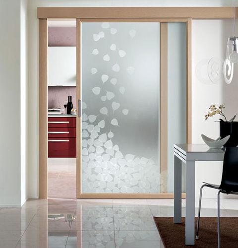 Porte d'intérieur - EVOLUZIONE - CRISTAL PORTE D'ARREDO - en verre / coulissante / vitrée