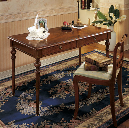 Bureau sur pied - 131X - SALCA ASIAGO - de style / en noyer / droit