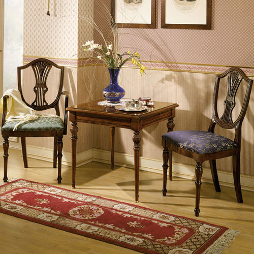 Chaise classique - 972X 971X - SALCA ASIAGO - d'intérieur / en tissu / avec piètement en acajou