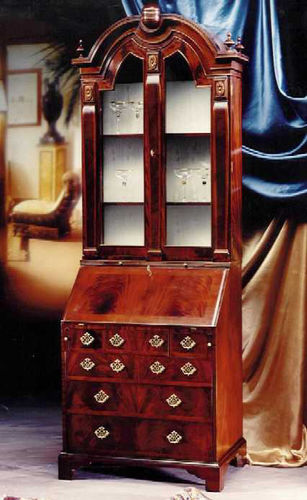 Vaisselier classique - 166X - SALCA ASIAGO - en acajou / en verre