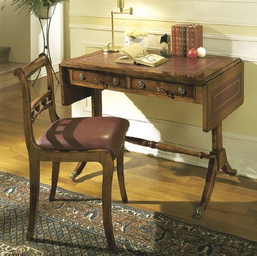 Bureau sur pied - 112X - SALCA ASIAGO - classique / en acajou / en cuir