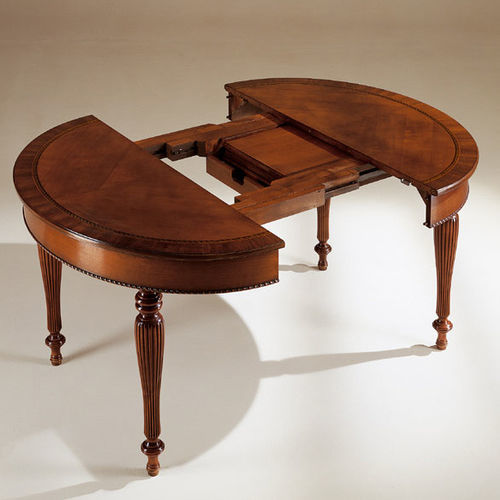 Table classique - 858BIS - SALCA ASIAGO - en noyer / en cerisier / avec piètement en noyer