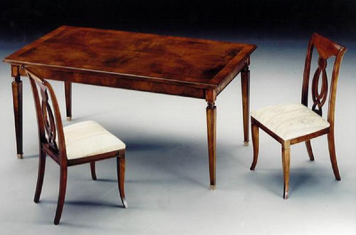 Table à manger classique - 688X - SALCA ASIAGO - en noyer / en acajou / avec piètement en bois