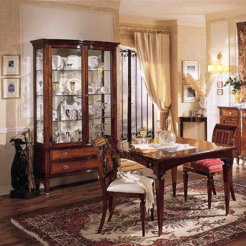 Vaisselier de style - 793X - SALCA ASIAGO - en bois / en verre