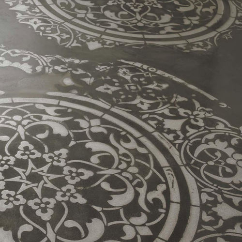 Carrelage en grès cérame - MANDALA MEDALLION - NOVACOLOR - poli / à relief / d'intérieur