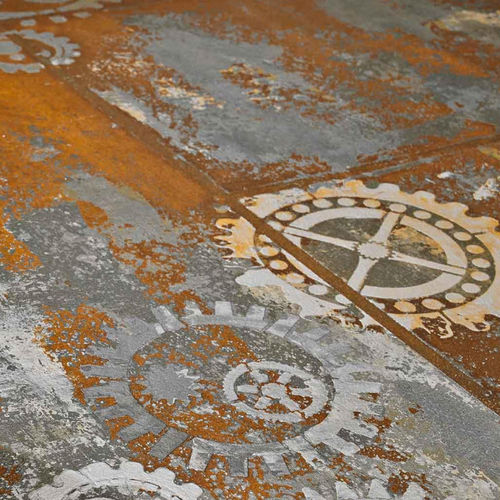 Carrelage en grès cérame - STEAMPUNK - NOVACOLOR - poli / d'intérieur / de sol