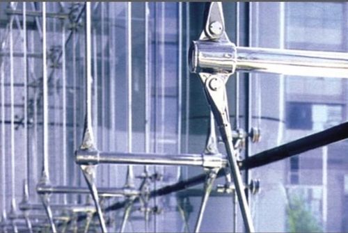 Fixation pour mur-rideau en inox - GC TRADE