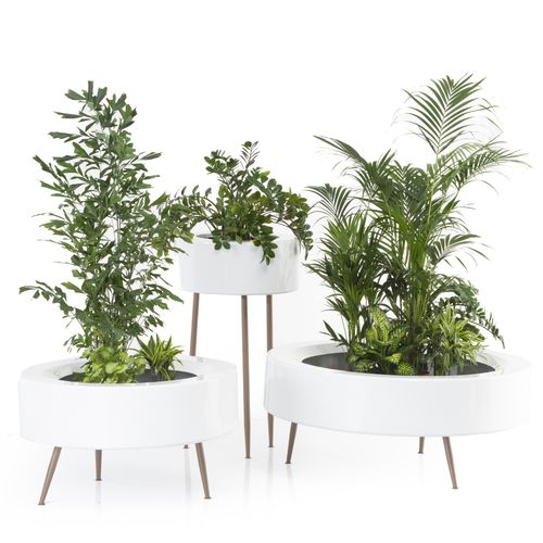 Jardinière en métal peint - LOOP - FI.MA DI MASINI E FIGLI - ronde / contemporaine / d'extérieur