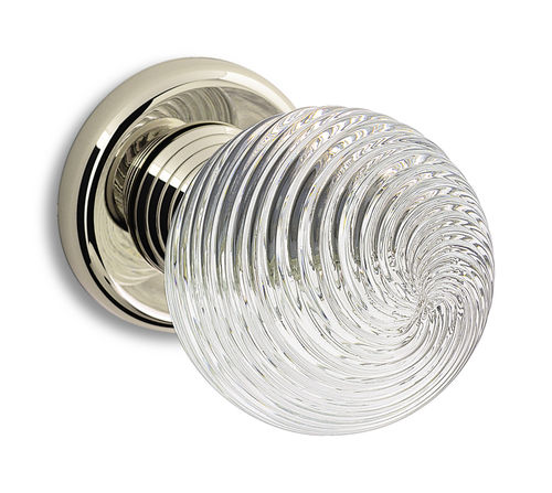 Bouton de porte classique - ASTER  - SALICE PAOLO - en laiton / en verre