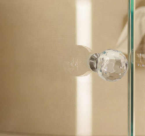Bouton de meuble classique - DIAMANTE - SALICE PAOLO - en laiton / en cristal