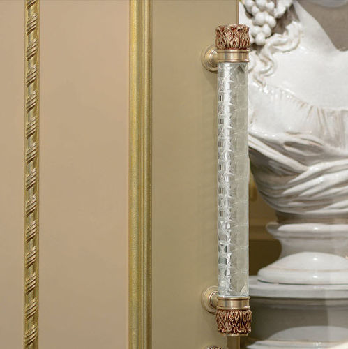 Poignée de tirage de porte - KING - SALICE PAOLO - en laiton / en verre / aspect traditionnel