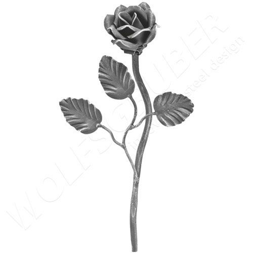 Sculpture en acier - Rosa - WOLFSGRUBER - floral / contemporaine
