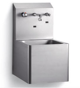 Vasque suspendue - C608 - SOEMA - en inox / rectangulaire / contemporaine