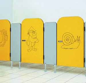 Cabine sanitaire en aluminium - BOX BABY - SOEMA - pour WC / pour école maternelle
