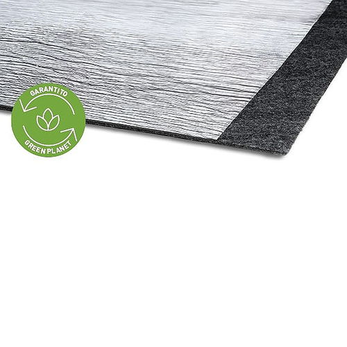 Sous-couche résiliente en rouleau - UnderPlus Black.E Radiante BV - TECNASFALTI (ISOLMANT) - en polyéthyène expansé / avec pare-vapeur / à grande résistance