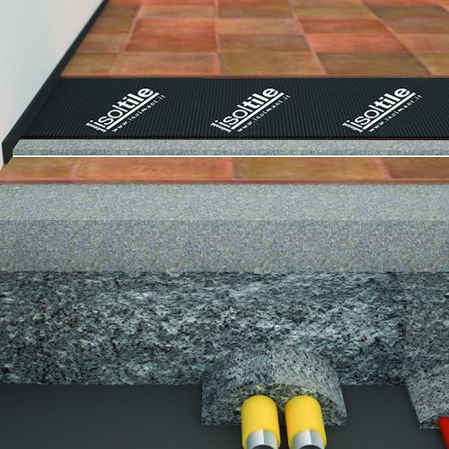 Sous-couche résiliente en rouleau - IsolTile BV - TECNASFALTI (ISOLMANT) - en polypropylène expansé EPP / avec pare-vapeur / isolant