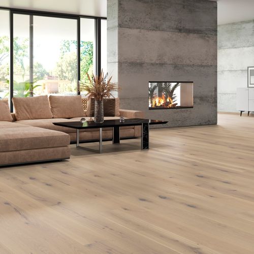 Parquet contrecollé - WEISS XXL - tilo GmbH - en chêne / huilé / brossé