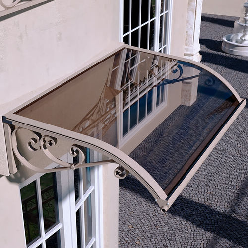 Auvent pour porte - RICCIOLO - MIONI - pour fenêtre / pour escalier d'extérieur / en aluminium