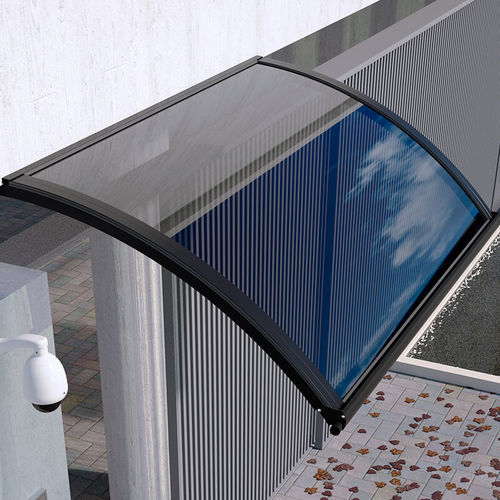 Auvent pour porte - SOFFITTO - MIONI - pour fenêtre / en aluminium / en polycarbonate