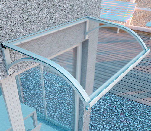 Auvent pour porte - CLASSICA - MIONI - pour fenêtre / pour escalier d'extérieur / en aluminium