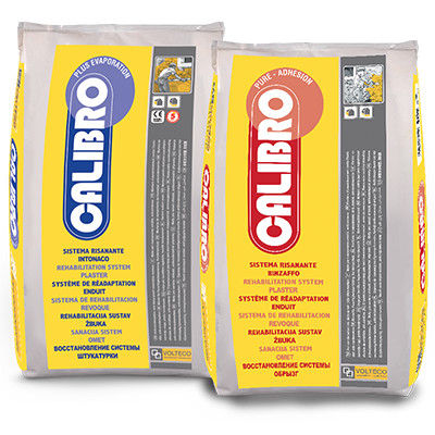 Mortier de restauration - CALIBRO PLUS EVAPORATION - VOLTECO - assainissant / pour béton / de ciment