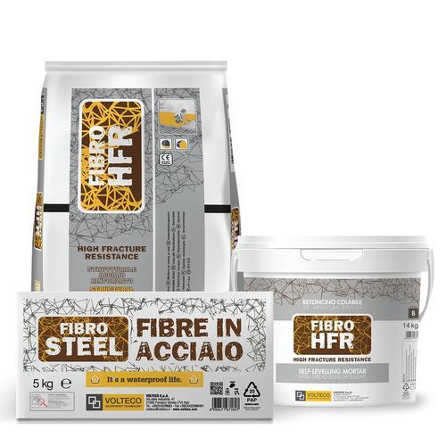 Mortier de réparation - FIBRO HFR - VOLTECO - de renforcement / pour chape / pour béton