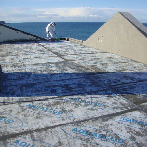 Système d'étanchéité pour balcon - AQUASCUD 420 - VOLTECO - pour isolation thermique par l'extérieur ITE / de terrasse / pour rénovation