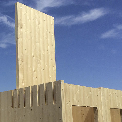 Panneau en bois ignifuge - CLT BBS - Binderholz - de construction / pour menuiserie / pour agencement intérieur