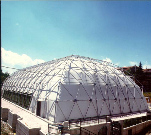 Structure tendue en dôme - EUROPLAST - pour couverture / avec membrane en pvc