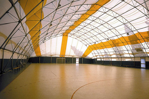 Structure tendue sur ossature métallique - BARACCATURA DI TESTATA - EUROPLAST - avec membrane en pvc