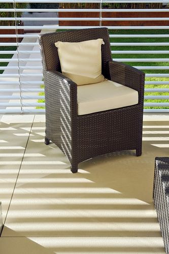 Carrelage en pierre naturelle - CREMA FIORITO ORO  - IL CASONE - rainuré / bouchardé / brossé