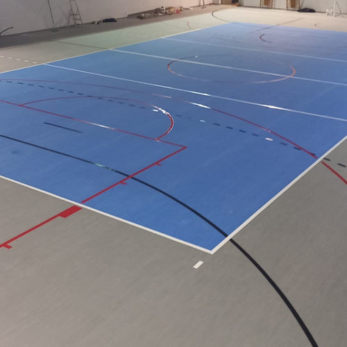 Sol sportif d'intérieur - POWERPLAY™ - MONDO - synthétique / pour salle multisport / durable