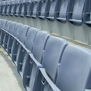 Siège de gradin rabattable - MONDOSEAT G2007 SHELL - MONDO - pour installation sportive