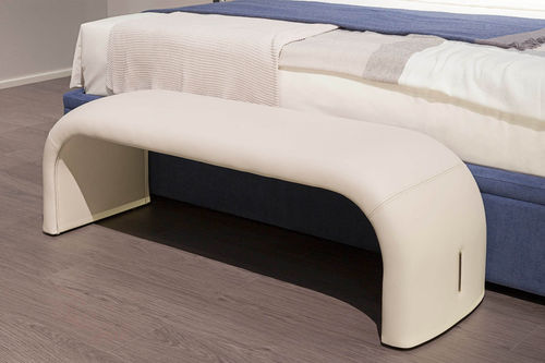 Bout de lit contemporain - Eclipse  - TURRI - en tissu / en cuir / résidentiel