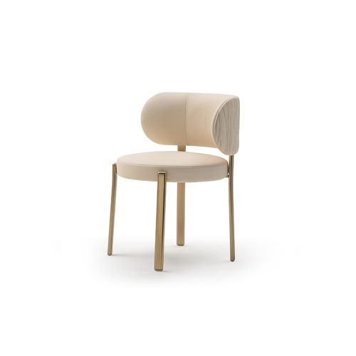 Chaise contemporaine - Roma  - TURRI - d'intérieur / en tissu / en cuir
