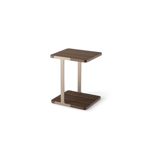 Table d'appoint contemporaine - Domus  - TURRI - en placage de bois / en eucalyptus / avec piètement en métal