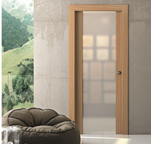 Porte vitrée - Gaia 10V Tecnorovere Naturale - PAIL SERRAMENTI - d'intérieur / en bois / battante