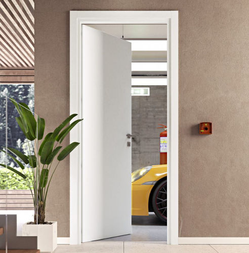 Porte de service - Linea - PAIL SERRAMENTI - en bois / battante / contemporaine