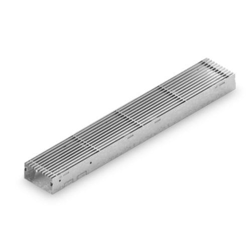 Caniveau à grille - STEELFIX REGULAR - HAURATON - en composite / en acier inox / grille en acier galvanisé