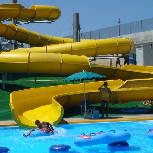 Toboggan droit - FANTASY RIVER - TECNOPISCINE INTERNATIONAL - tournant / pour parc aquatique / tubulaire
