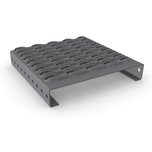 Revêtement de marche en acier inoxydable - STEPBLOC D - MEISER - en acier / en acier galvanisé à chaud / antidérapant
